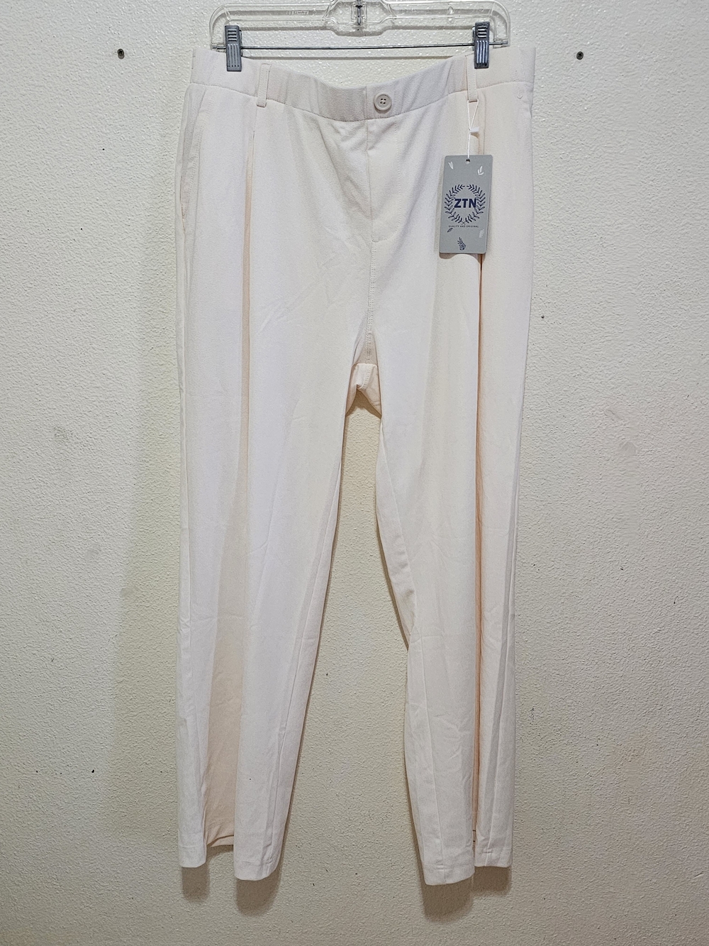 ZTN Women's Pleated Wide-Leg Dress Trousers Size 2XL